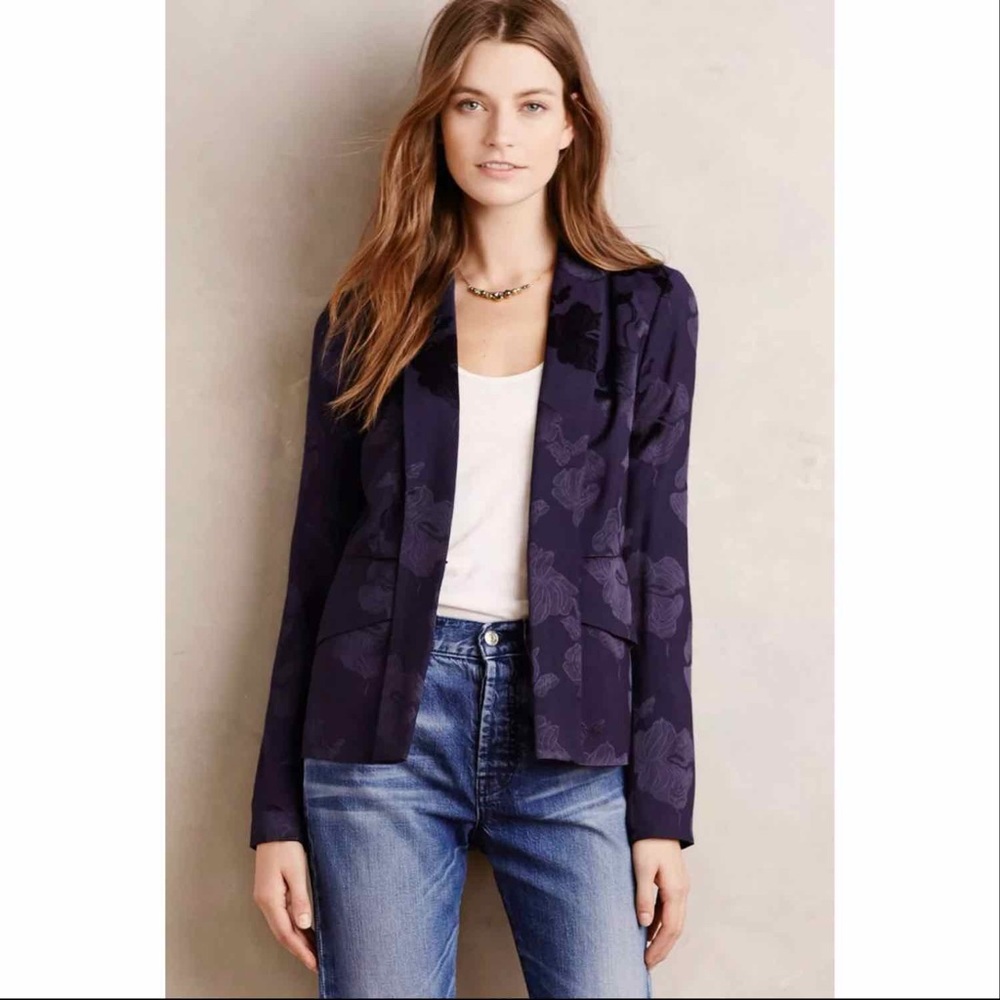 Anthropologie Elevenses Blazer